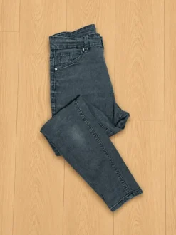 Grafitowe jeansy slim fit Shein S (196)