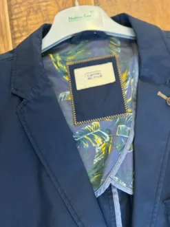 Granatowa marynarka Camel Active w delikatną kratę | 100% bawełna | rozmiar 62