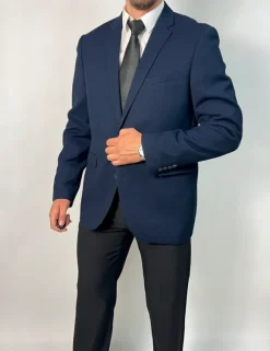 Granatowa marynarka męska elegancka klasyczna Primark rozmiar 54 slim fit