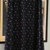 Granatowa spódnica midi vintage Petite by Inclinations wzór geometric french chic
