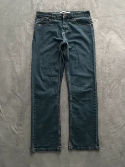 Granatowe jeansy y2k vintage