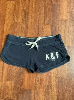 Granatowe szorty krótkie spodenki z niskim stanem vintage abercrombie & Fitch y2k M/L