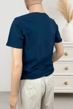 granatowy t-shirt męski basic bawełniany casual jack jones L 40