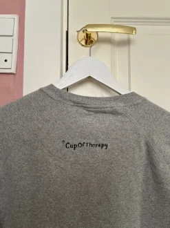 Grey ”Cup of Theraphy” sweater