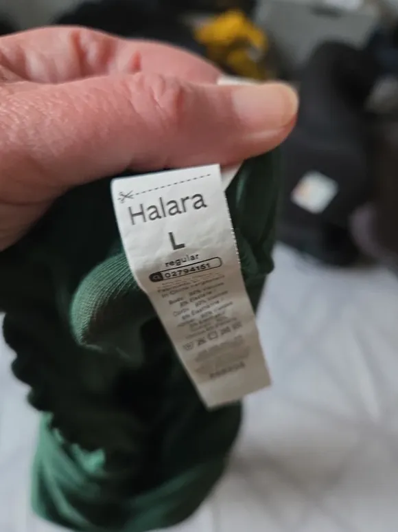 Grøn jumpsuit i str L fra Halara