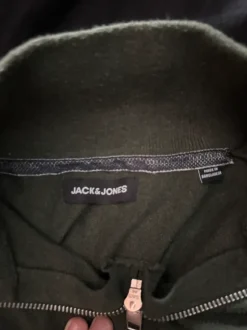 Grön quarterzip i merinoull