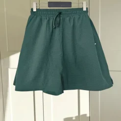 Grønne højtaljede shorts
