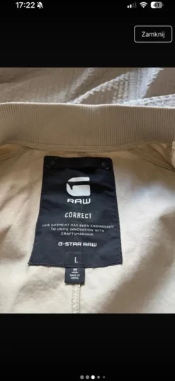 G-Star RAW Bronson Bomber L beżowa kurtka premium