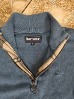 Half zip barbour niebieska bluza M🔥