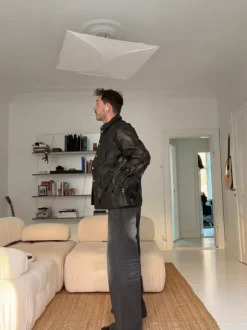Han Kjøbenhavn Woven Leather Jacket – Rare Piece