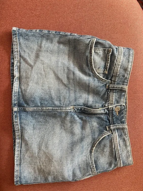 HM denim nederdel