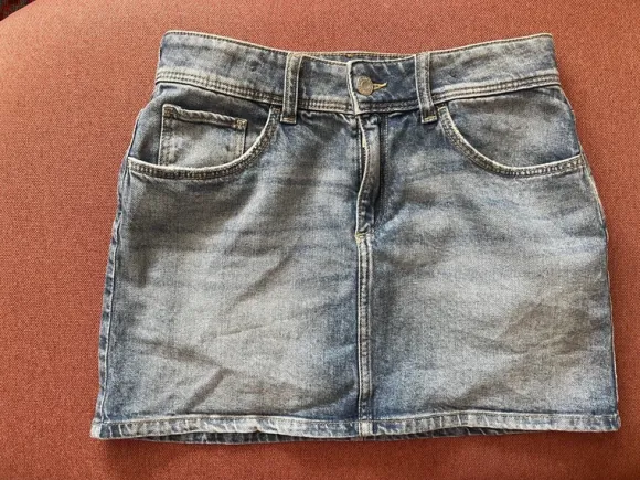 HM denim nederdel