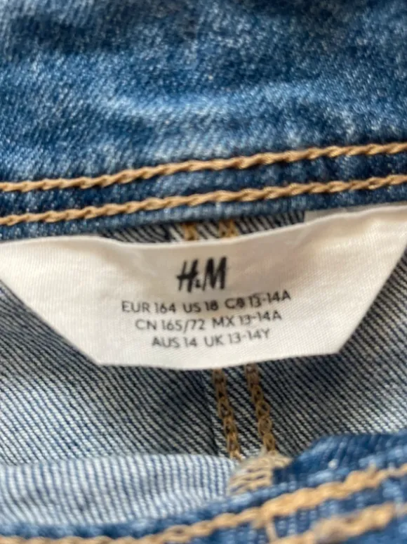HM denim nederdel