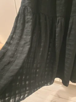 H&M svart lång kjol M/L