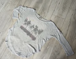 Hollister Bluzka Ażurowa Asymetryczna High-Low XS/S Oversize