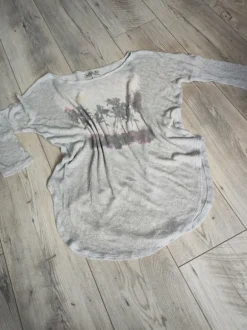 Hollister Bluzka Ażurowa Asymetryczna High-Low XS/S Oversize