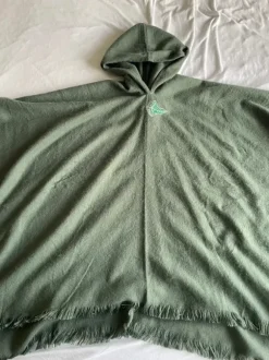 Hooded blanket-poncho