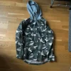 Hooded camo shirt
