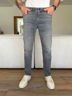 Hugo Boss Delaware jeansy slim fit szare W33 L32 denim BOSS oryginał
