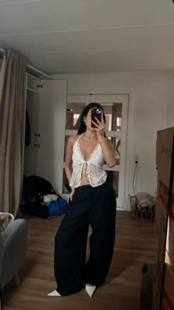 Hvid blonde top