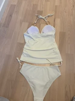 Hvid-beige tankini