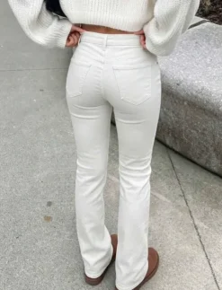 Hvide flare jeans