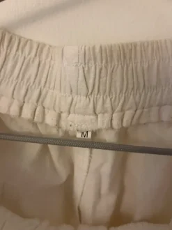 Hvide hør shorts