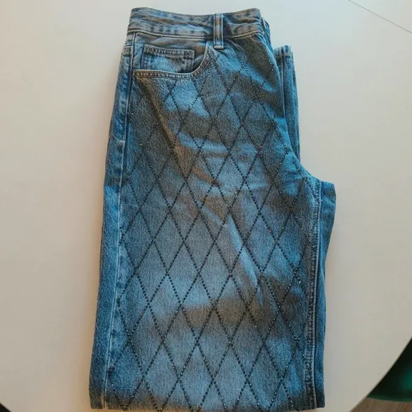 Jeans med rinsten