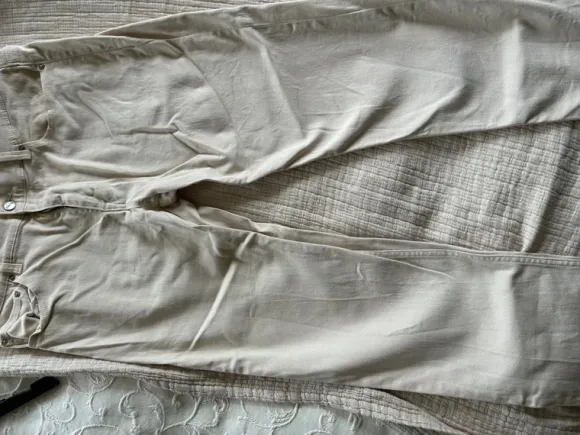 Jeans/byxa twill beige, creme, size 32x34 - Dobber