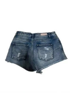Jeansowe szorty pieces Przetarcia Postrzępione Vintage Style M/38