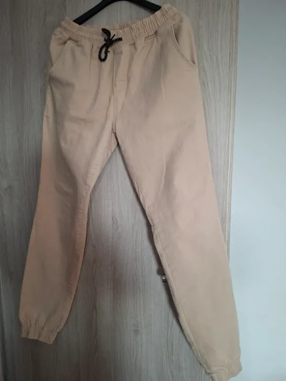 Jeansy jogery Jiggawear xl beżowe meskie