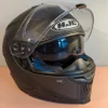 Kask motocyklowy integralny HJC IS-17 S 56 grafika czarny mat pinlock blenda stan jak nowy