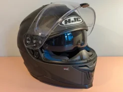 Kask motocyklowy integralny HJC IS-17 S 56 grafika czarny mat pinlock blenda stan jak nowy