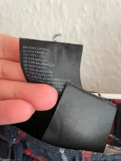 Klassisk grunge ternede bukser i 100% bomuld – Blød bomuld – Str. M fra H&M