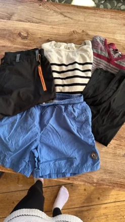 Klädpaket – badshorts + tröjor + byxa + linne (stl M)