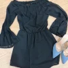 Kombinezon hiszpanka czarny w kropki Droll S/M
