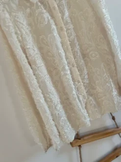 Komplet boho haft śmietankowy koszula + spódnico spodenki XL lato