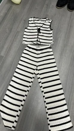 Komplet dzianinowy mango