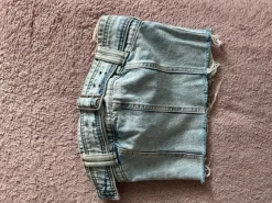 Komplet jeansowy top + spódnico spodenki