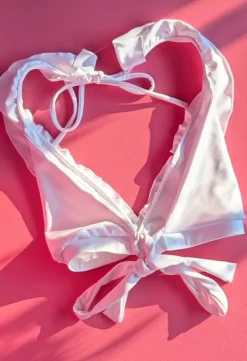 Kostium kąpielowy Strój Góra Bikini Gun Dolls Falbanka Top Wiązany