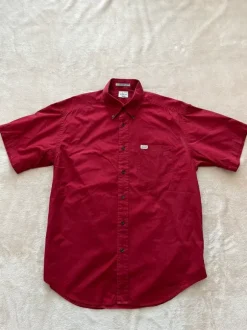 Koszula Calvin Klein Jeans M czerwona bawełna smart casual y2k 00s oldschool retro vintage