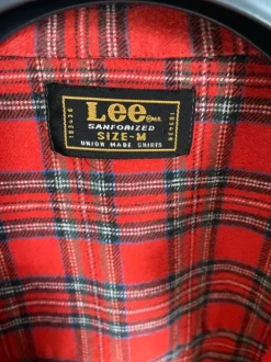Koszula -Lee - Sanforized - Union Made Shirts - flanelowa na zatrzaski