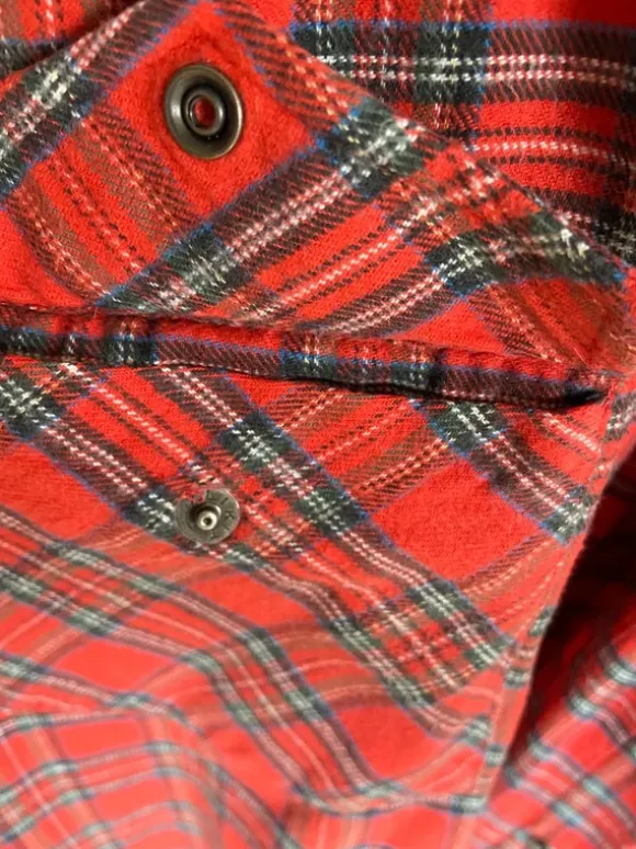 Koszula -Lee - Sanforized - Union Made Shirts - flanelowa na zatrzaski