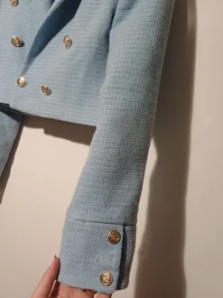 Krótka marynarka baby blue