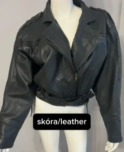 Kurtka skóra naturalna leather vintage bicker rockowy styl