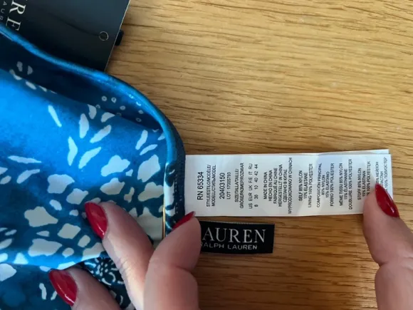 Lauren Ralph Lauren kostium kąpielowy patchwork | 36/38 | NOWY z metką
