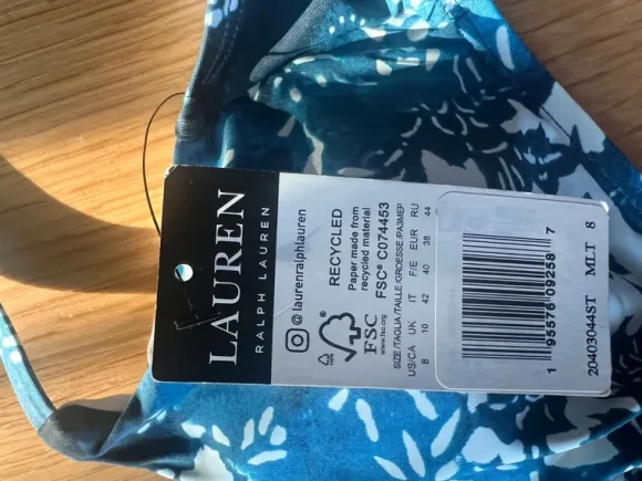 Lauren Ralph Lauren kostium kąpielowy patchwork | 36/38 | NOWY z metką