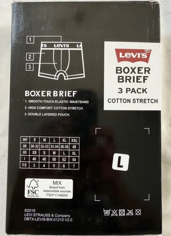Levi’s Underwear 3-pack – Storlek Large