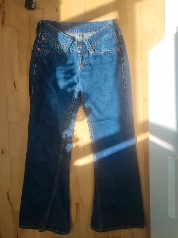 Levi's vintage low rise flare jeans