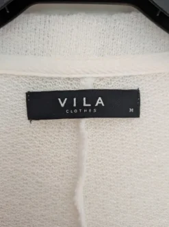 Lång vit kofta från VILA